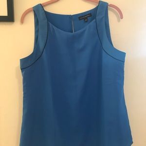 Banana Republic Sleeveless Blouse with Navy Piping